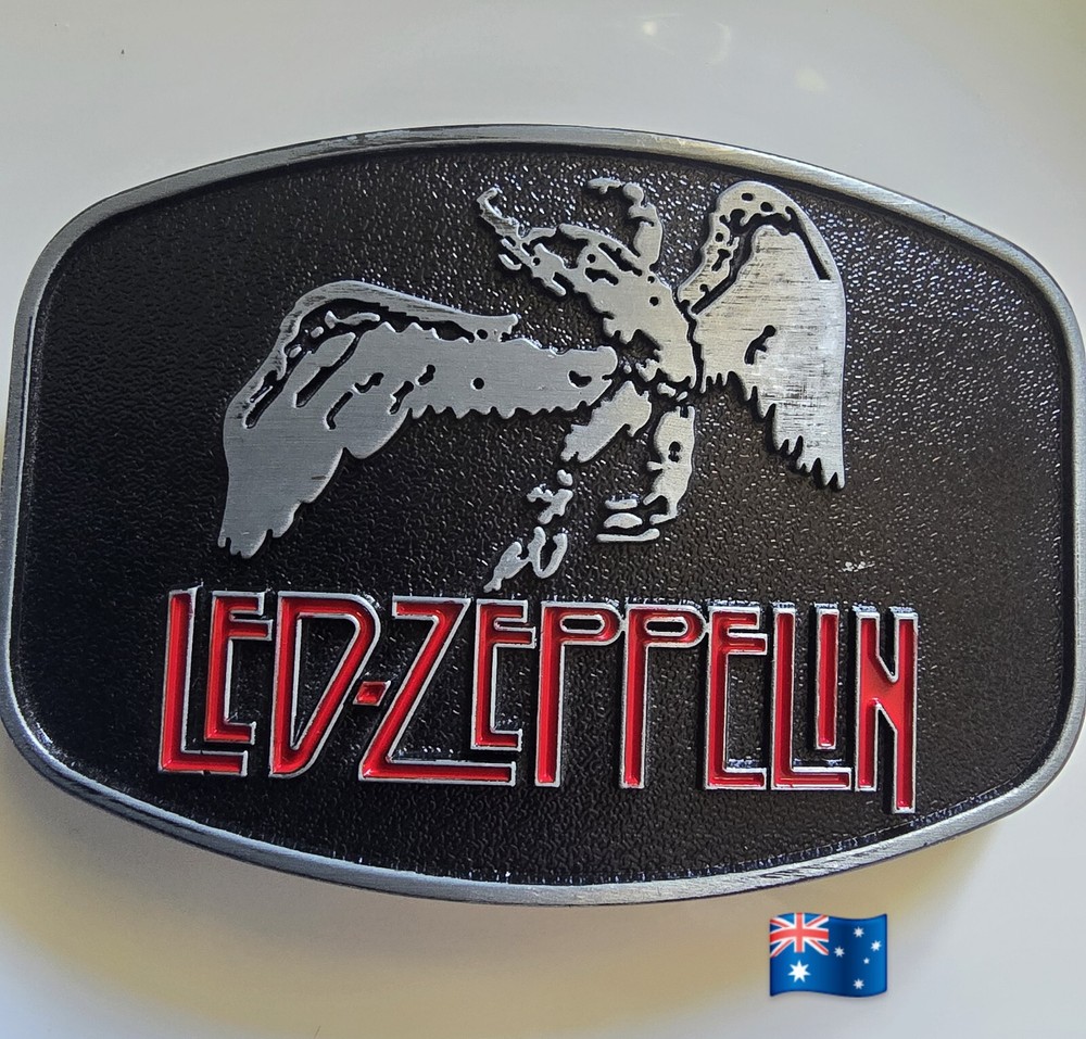1pce Music Led-Zeplin Belt Buckle 6.1×8.9cm Suit 4cm Belt Width