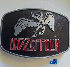 1pce Music Led-Zeplin Belt Buckle 6.1×8.9cm Suit 4cm Belt Width