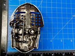 Knights Soldier Skull Helmet Medieval Armor Cutout Halloween Gothic Belt Buckle