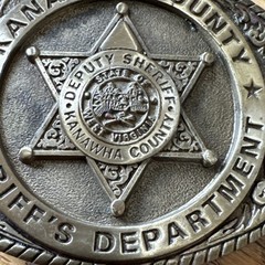 OBSOLETE 1989 Kanawha County West Virginia Sheriff Department Brass Belt Buckle