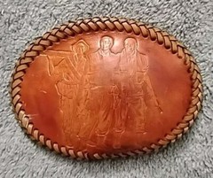 Leather Mountaineer Belt Buckle