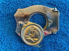 WESTERN BELT BUCKLE Silver Metal HORSE OR COIN MEN S ACCESSORIES CLASSIC LOOK
