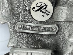 Dragon Fantasy Fire Breathing Medieval Creature Monster Belt Buckle 1984 PEWTER
