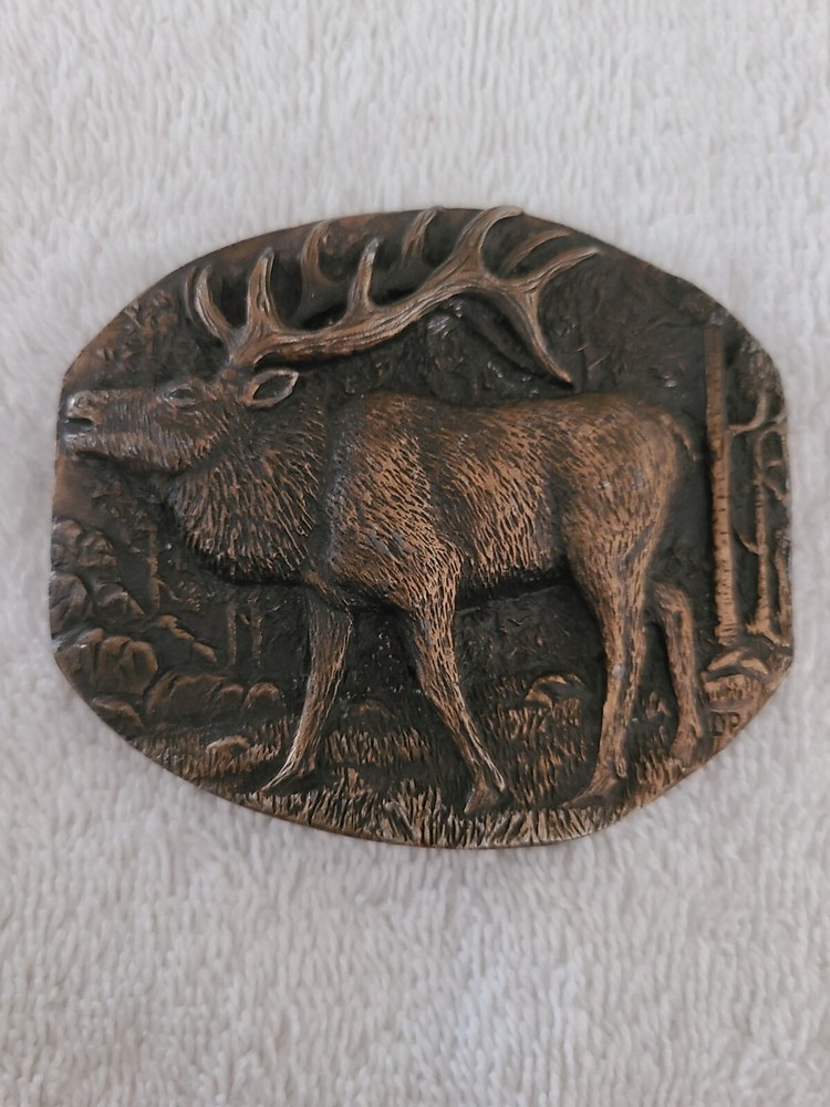 Elk Belt Buckle Sanchez International Inc. Denver, CO 1984 #5718