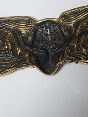 Karmpa Valkyrie Brass Belt Buckle- Viking Ukraine Metal Art Cast