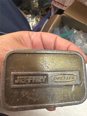 Vintage Jeffrey Dresser Belt Buckle By Hit Line USA AS IS