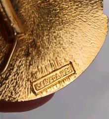 VTG Glossy Gold Madame Beverly Harrell&rsquo;s Cottontail Ranch Belt Buckle 1975 *Read