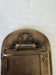 Vintage Belt Buckle, Brass, Reddaway Truck Line, Trucking, Semi Safety Award