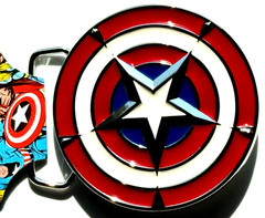 CAPTAIN AMERICA Marvel Comics Licensed Belt Buckle – Makes a great gift!