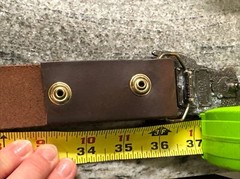 VTG 1983 GREAT AMERICAN BUCKLE ALTOONA WORKS RPR TRAIN BUCKLE W/ LEATHER BELT
