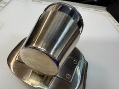 Shot Glass Cup and Holder Reflective Silver Color Perfect Bar Gag Belt Buckle