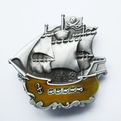 BRAND NEW PIRATE BOAT SHIP MARINE SEA BELT BUCKLE !!