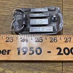 Vintage Pewter Fathers Day June 19th 1988 A Tribute To A Father Belt Buckle