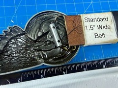 Eagle Head Wing Skull Motorcycle Wheel Rim Biker Punk Vibe Belt Buckle