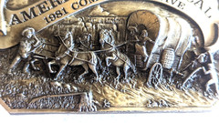 Wagons West American Commemorative Buckle – Siskiyou 1981 Limited Edition Brass