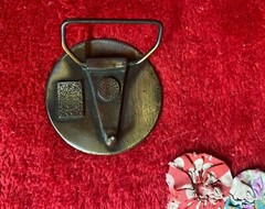 Vtg Colorado Belt Buckle 1974 Ram Sheep Lewis Buckle Co. Design August 1, 1876