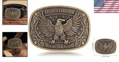 Bronze Eagle Cowboy Belt Buckle – Celebrate American Heritage with Style