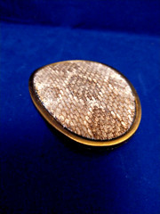 Real Western Rattlesnake Belt Buckle made in USA