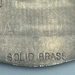 Vintage Western Horse Saddle Belt Buckle Solid Brass Silver Tone Engraved Floral