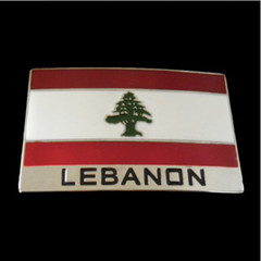 Lebanon Lebanese Flag Middle East Belt Buckle Boucle De Ceintures