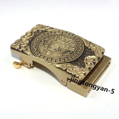 Solid Brass « Dragon » Belt Buckle Automatic Belt Buckles Fits For 35mm Wide Belt