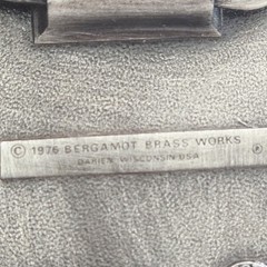 Belt Buckle – Bergamot Brass Works 1976 Horse
