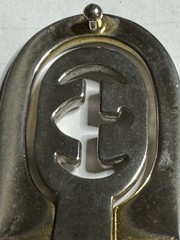 GUCCI Interlocking Buckle PARFUMS MOD BREV 3cm x 5cm For Belt 2cm
