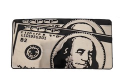 Men Women Silver Belt Buckle Hip Hop Street Fashion Club 100$ Bill Money Hood