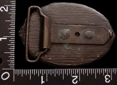 LK12172 VINTAGE ***LIBERTY BELL*** 200 YEARS OF LIBERTY OVAL BELT BUCKLE