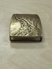 Vintage Anacortes Brass Works LTD Alaska Buckle 1975 Signed by Kit Marcinko