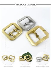 40mm Pure Brass Belt Buckles Men Pin Buckle Stainless Steel Belts