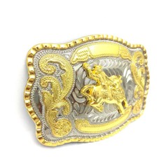 MEN BIG COWBOY WESTERN BULL RIDE RODEO ANIMAL LONG HUGE RODEO SHINE BELT BUCKLE