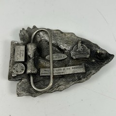 Siskiyou Buckle Co 1988 Western Arrowhead Eagle Metal Pewter Belt Buckle Z80 USA