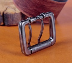 Double Pin Roller Prong Pin Belt Buckle Fits 40MM Tongue Leather Belts Straps