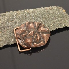 Punk Style Pyramid Textured Belt Buckle in Antique Copper, Craft Interchangeable Buckle