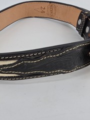 Montana Silversmiths Initial « D » Two-tone Cameo Belt Buckle On Hand Tooled Belt