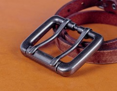 Double Pin Roller Prong Pin Belt Buckle Fits 40MM Tongue Leather Belts Straps