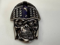 Knights Soldier Skull Helmet Medieval Armor Cutout Halloween Gothic Belt Buckle