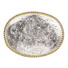 37220 Nocona Men&rsquo;s Oval Scrolled Engraved Belt Buckle NEW