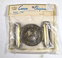 Vintage Reproduction « Dieu Et Mon Droit » God And My Right Belt Buckle Orig Pkg