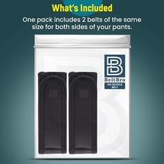 Patented Ultra-Soft Invisible Belt for Men & Women – Adjustable, Black 32&Prime;-43&Prime;