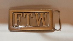 FTW Name Belt Buckle -Put your name or word on Buckle