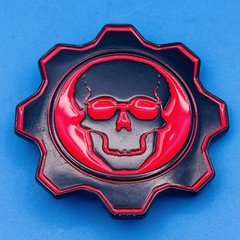 Gears of War Skull Cog Belt Buckle Gamer Epic Games 2007 Black & Red