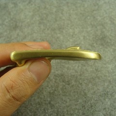 Solid Brass  » Floral  » Tongue Pin Belt Buckle + Loop for 1.5“ width Belt Z340