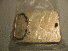 NRA NATIONAL RIFLE ASSOCIATION 2 MILLION DOLLAR GUN CLUB MENS BRASS BELT BUCKLE
