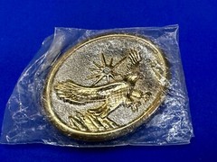 Eagle With Starburst USA Patriotic Belt Buckle Golden Western Bird Wings Cowboy