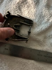 Vintage Belt Buckle with Alligator