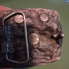 AMERICAN BY BIRTH SOUTHERN BY THE GRACE OF GOD Belt Buckle berganot made in usa