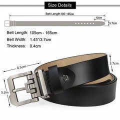 JingHao Belts for Men Big and Tall,Mens Belt Leather Casual Jeans Dress…
