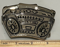 Boom Box Stereo Old School Style Rap Hip Hop Belt Buckle Rock unisex Retro